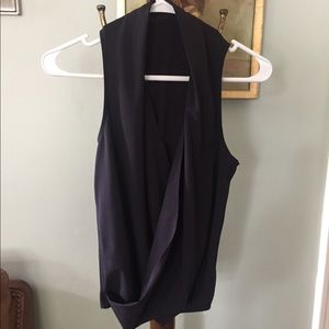 Lululemon Black Wrap Top